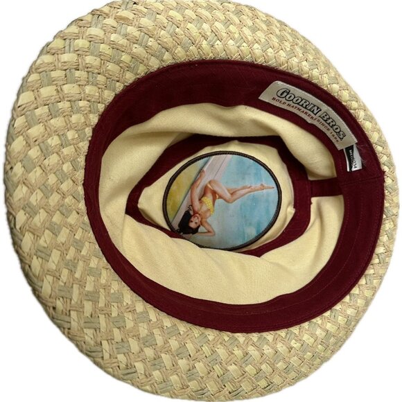 Goorin Bros Straw Fedora Hat Men’s M - Picture 2 of 8